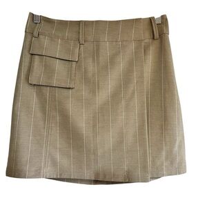 Icone Simon’s pinstripe side cargo wrap mini skirt size M excellent condition